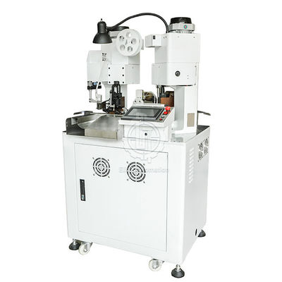 Cavo elettronico del terminale capo completamente automatico due che barra il piegatore della pressa di stampaggio della cinghia ad entrambe l'estremità dell'estremità di pelatura